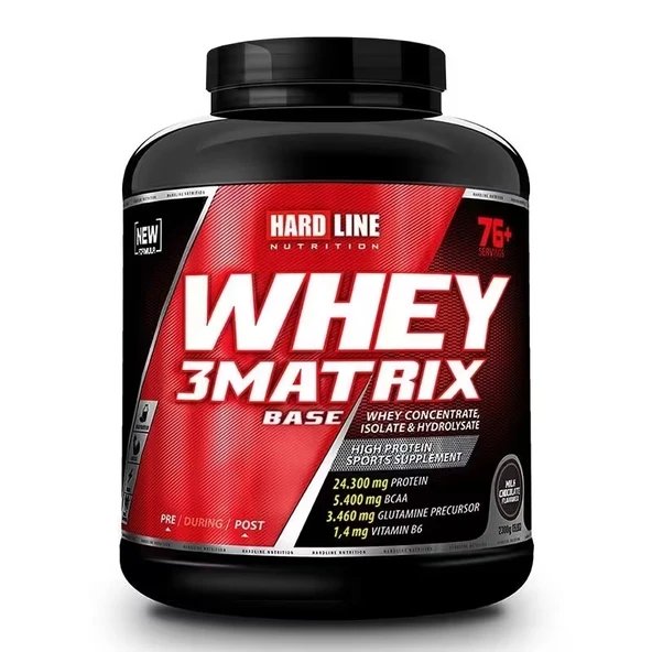 Hardline Whey 3 Matrix Base 2300 Gr (KREATİNSİZ) + Shaker Hediye - 1
