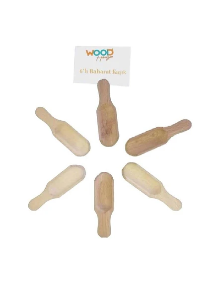 Wood Horizon 6lı Baharat Kaşığı