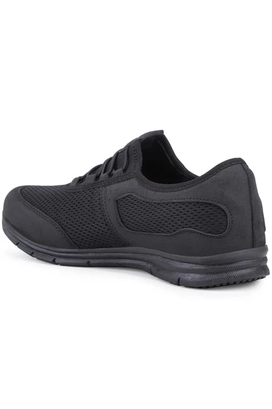 Kevın Siyah Siyah Rahat Taban Günlük Yürüyüş Koşu Erkek Sneaker Spor Ayakkabı KEVIN-5045 - 4