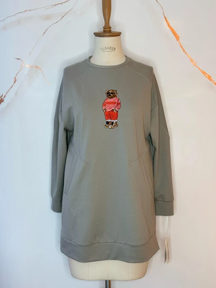 AYICIK NAKIŞLI SWEATSHİRT - 10