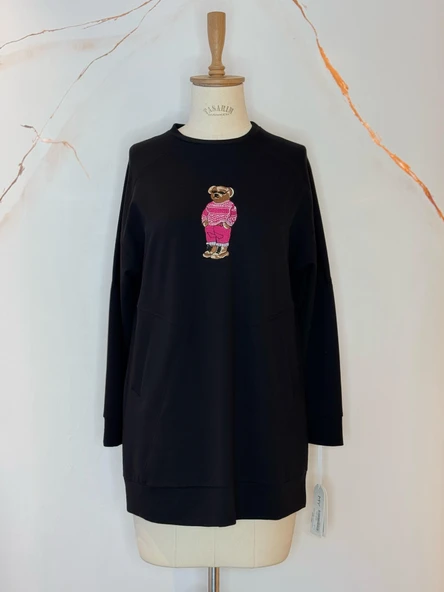 AYICIK NAKIŞLI SWEATSHİRT