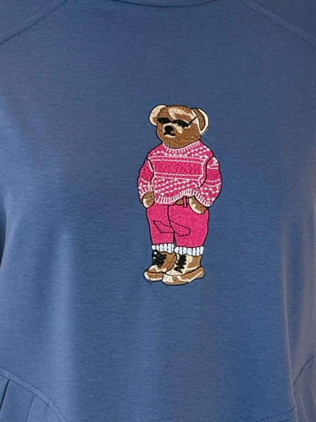 AYICIK NAKIŞLI SWEATSHİRT - 9