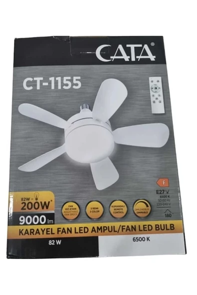 Cata Karayel Fan Led 82w Kumandalı Işıklı Vantilatör Ct-1155 - 2