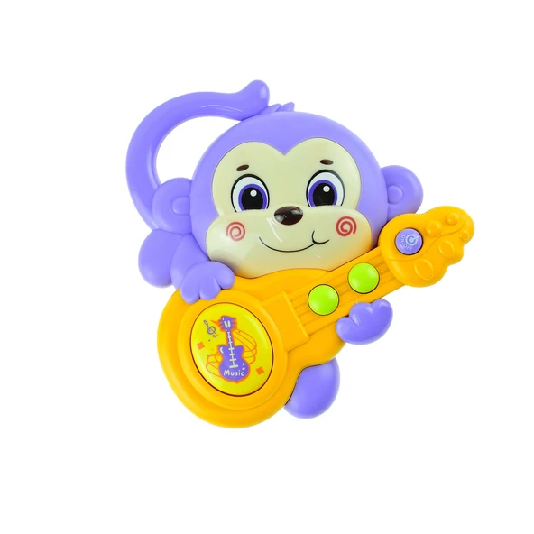 Oyuncak Maymun Gitarist Maymun Işıklı Sesli 15 Cm
