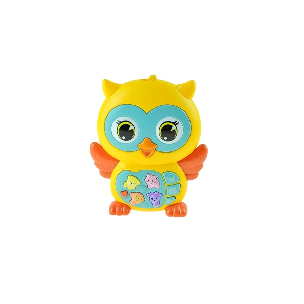 Oyuncak Sevimli Mini Baykuş Işıklı Sesli 15 Cm