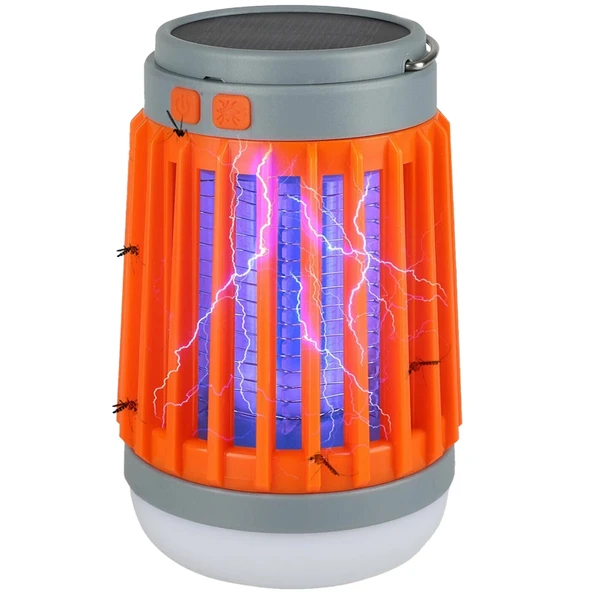 W851 Usbli Solar Sinek Öldürücü Özellikli 3ın1 Kamp Feneri - Resim 4