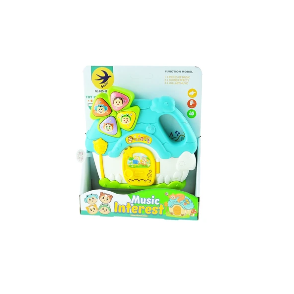 Oyuncak Ev Müzikli Oyun Evim Işıklı Sesli 20 Cm - 2