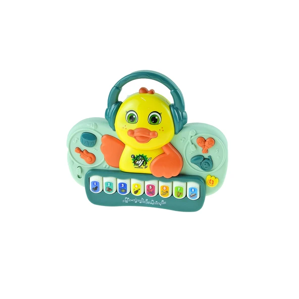 Oyuncak Ördek Dj Ördek Piyano Işıklı Sesli 30 Cm