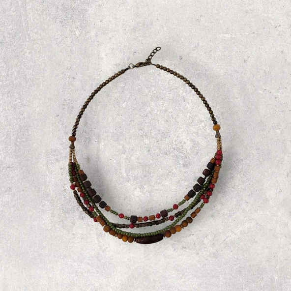 Hedea Fısıldayan Söğüt Kırmızı Kolye Kolye Kadınlar İçin - Resim 4