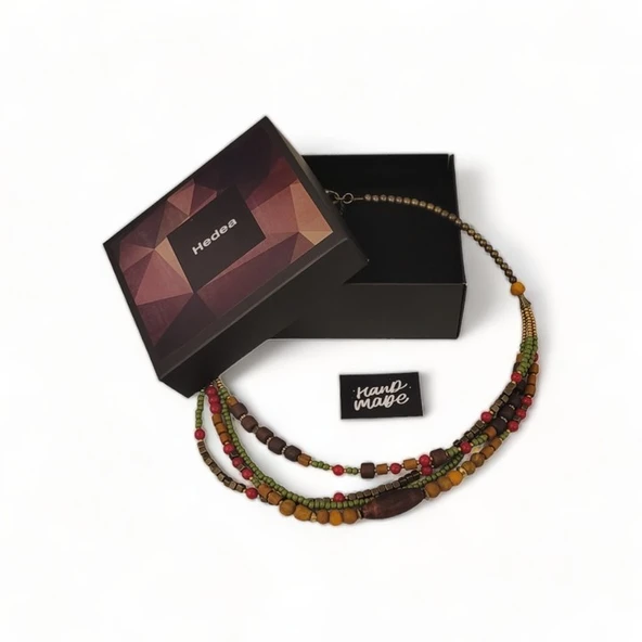 Hedea Fısıldayan Söğüt Kırmızı Kolye Kolye Kadınlar İçin - Resim 5