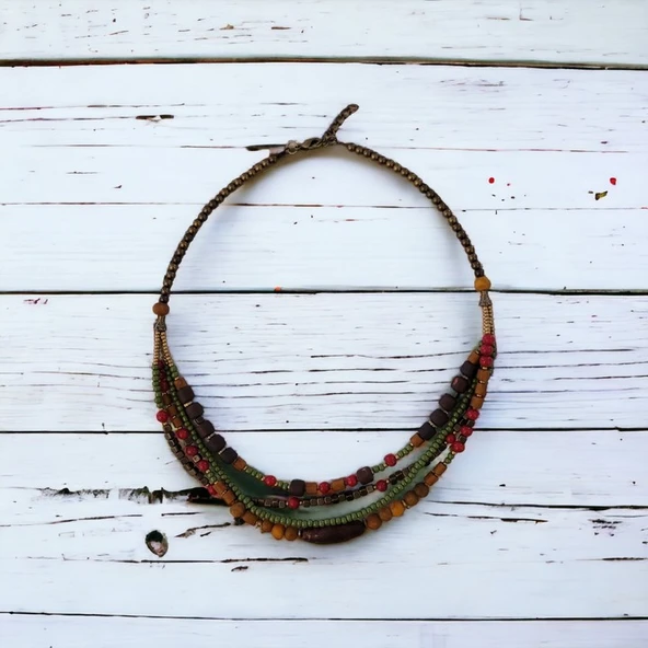 Hedea Fısıldayan Söğüt Kırmızı Kolye Kolye Kadınlar İçin - Resim 2