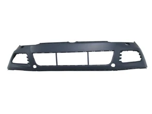VOLKSWAGEN TOUAREG- 10/14; ÖN TAMPON SİYAH (SİS/PANJUR VE FAR YIKAMA DELİKLİ TW)