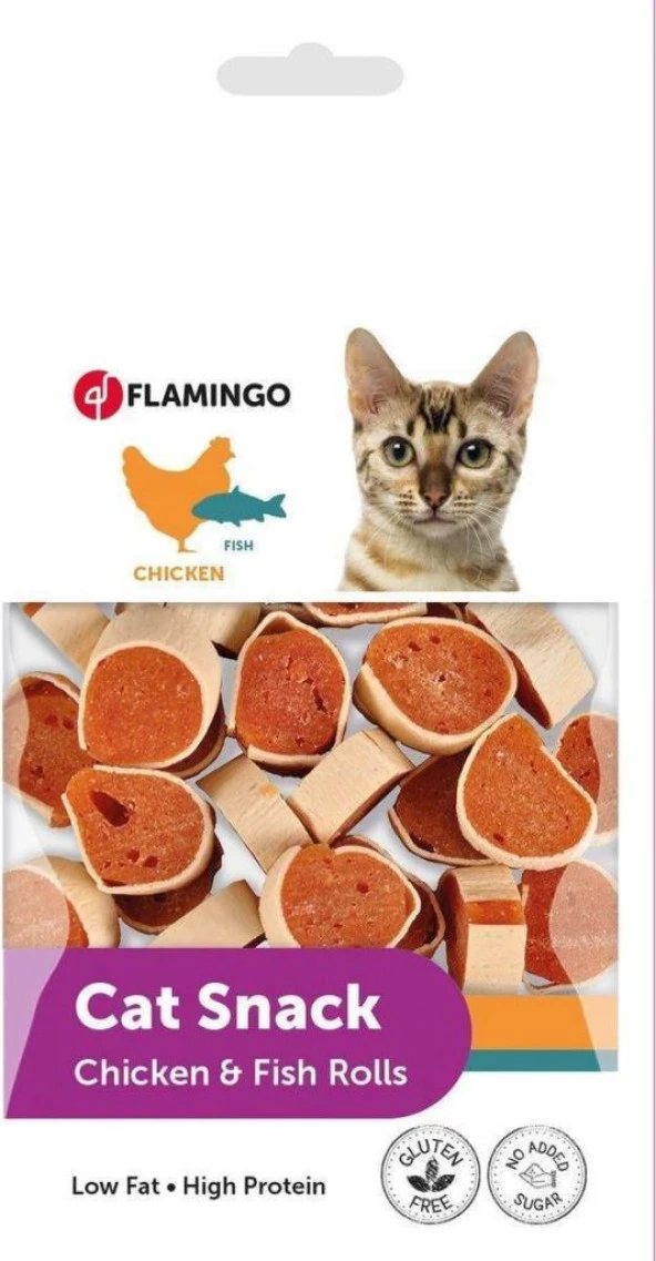 Flamingo Cat Snack Tavuklu 50g Kedi Ödülü Skt:09/2024