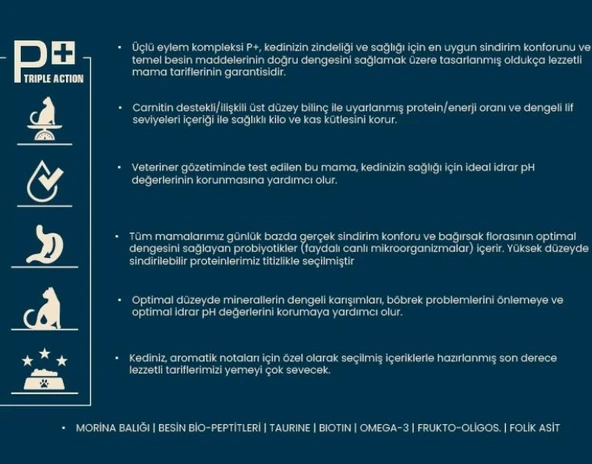 Pro Nutrition Prestige Somonlu ve Morina Balıklı Kısırlaştırılmış Yetişkin Kedi Maması 2 Kg - Resim 3