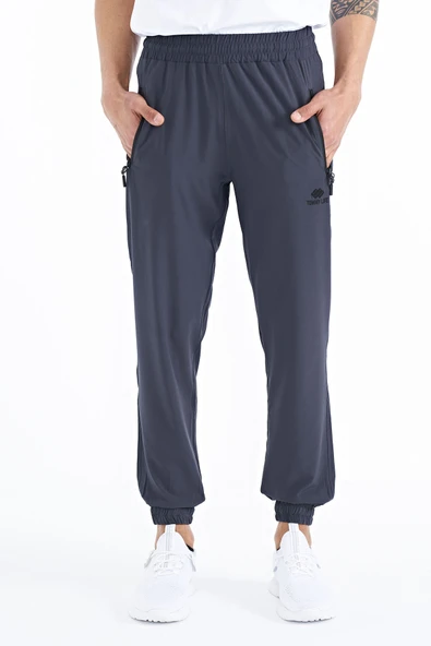 Tommy Life Antrasit Erkek Basic Cepli Bağcıklı Rahat Form Lastik Paça Eşofman Altı - 84826 - 2