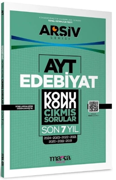 Marka Yayınları AYT Edebiyat Çıkmış Sorular Konu Konu Son 7 Yıl Tıpkı Basım Arşiv Serisi