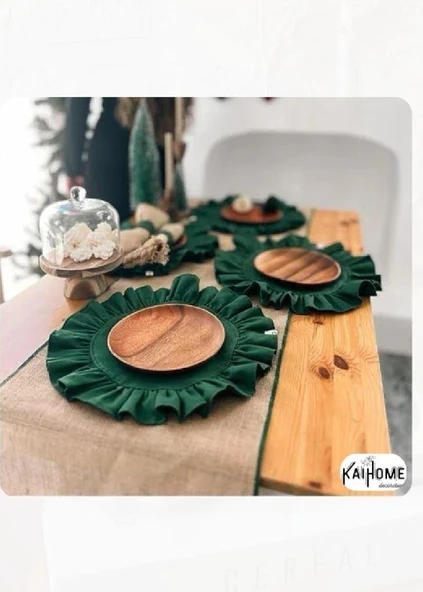 Mossy Yeşil Yuvarlak Supla 38 cm