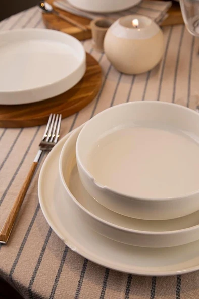 Kütahya Porselen Bone Chef Taste Of 18 Parça 6 Kişilik Yemek Takımı - 4