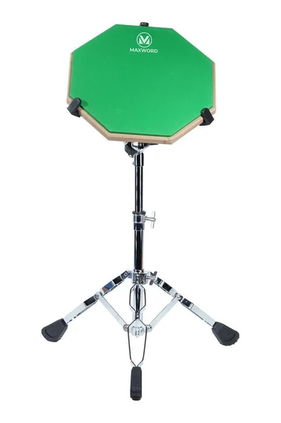 Maxword DD-239GR Pro Bateri Davul Çalışma Pedi Seti Drum Practice Pad Full Set - 3