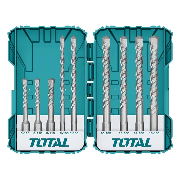 Total TACSDL30901 Sds Plus Delici Matkap Uç Seti 9 Parça