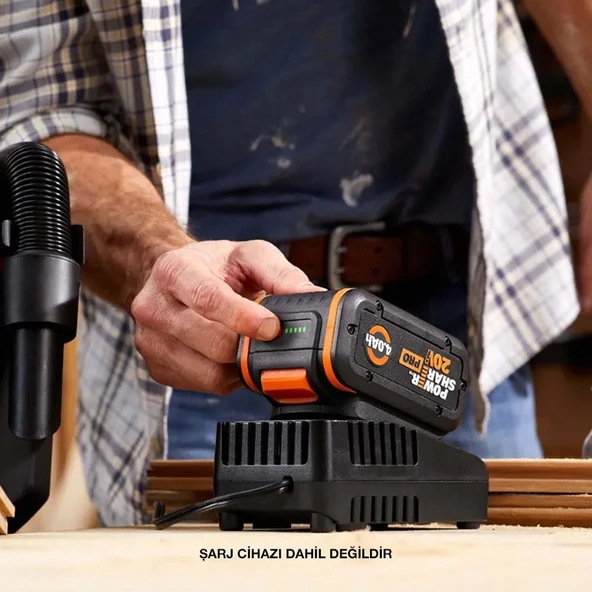 WORX WA3644 20Volt 4.0Ah. Li-ion PowerShare Pro Yedek Akü - 6