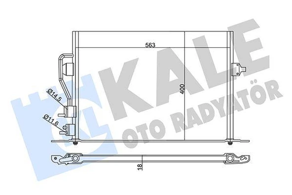 KLİMA KONDENSERİ FORD COUGAR-MONDEO II- AL-AL