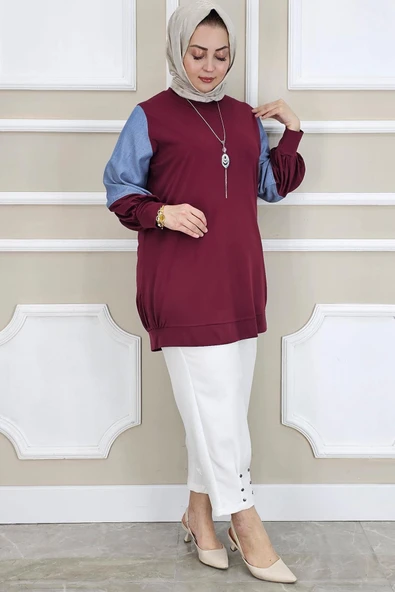 KADIN KOMBİNLİ KOLYE DETAYLI TESETTÜR - 2