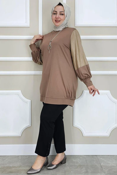 KADIN KOMBİNLİ KOLYE DETAYLI TESETTÜR - 8