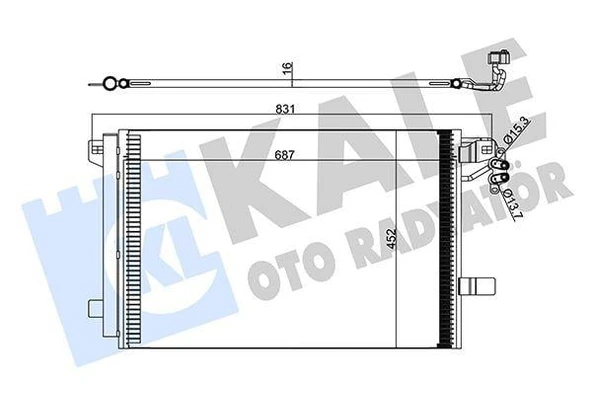KLİMA KONDENSERİ VW MULTIVAN V-TRANSPORTER T5 BOX-BUS AL-AL