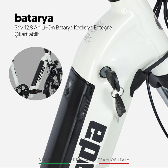 Stradacycles E-Spido Hidrolik Disk 20 Jant Katlanabilir Elektrikli Bisiklet - 4