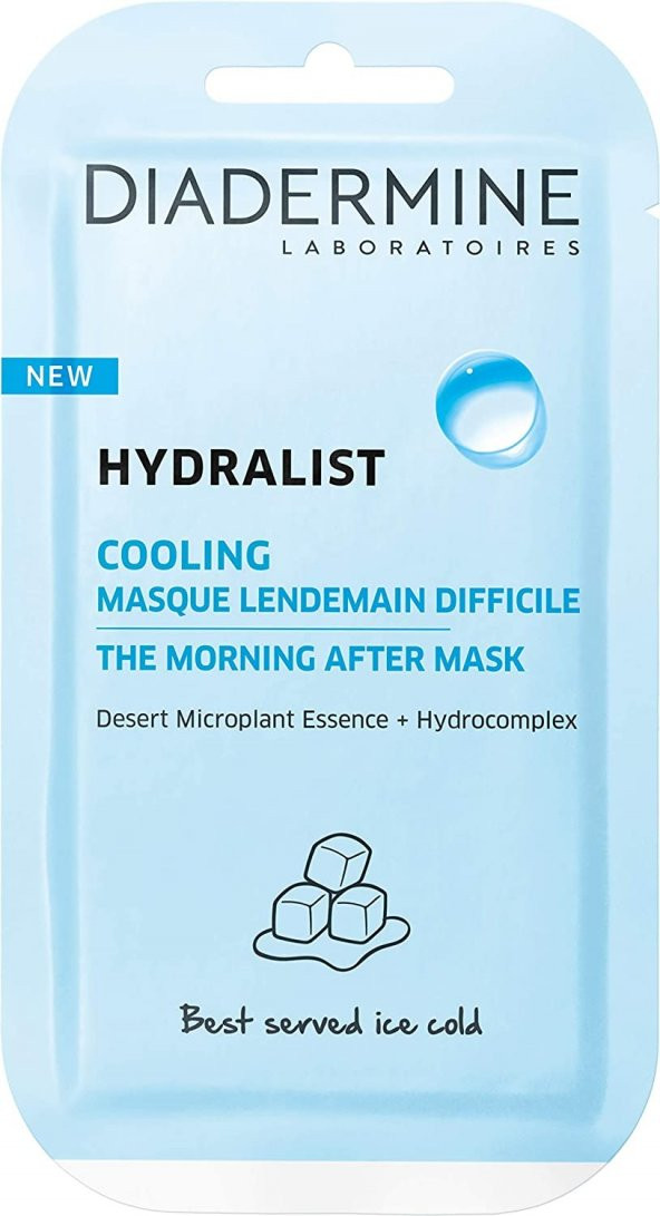 Diadermine Hydralist Cooling - Serinletici Maske 8 Ml 1 Paket