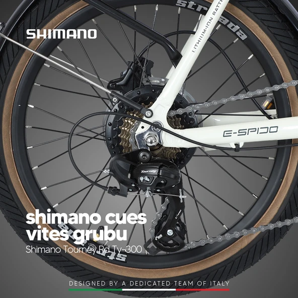 Stradacycles E-Spido Hidrolik Disk 20 Jant Katlanabilir Elektrikli Bisiklet - 10