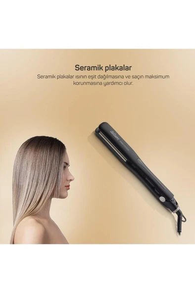 Ar5080 Prostyle Gold Ince Seramik Plaka Saç Düzleştirici - 7