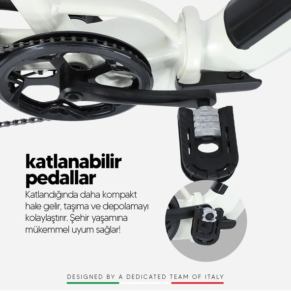 Stradacycles E-Spido Hidrolik Disk 20 Jant Katlanabilir Elektrikli Bisiklet - 8