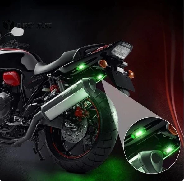 7 Renk Bisiklet Motosiklet Drone Işığı Çakarlı Lamba - 1 Adet Fiyatıdır - 2