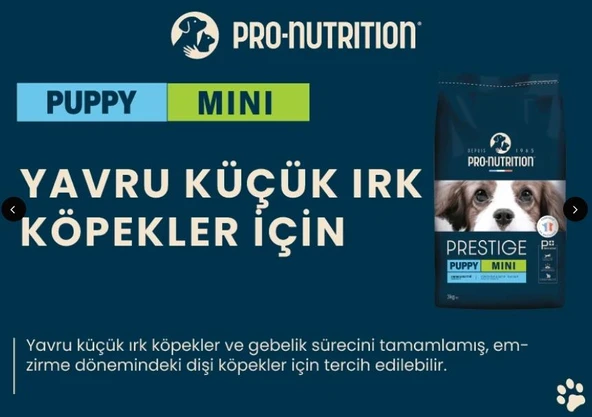 Pro Nutrition Prestige Puppy Mini Küçük Irk Yavru Köpek Maması 3Kg - 3