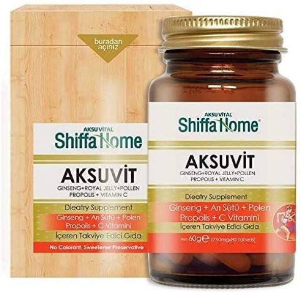 Shiffa Home Aksuvit Tablet 1 Paket (1 x 1 Adet)