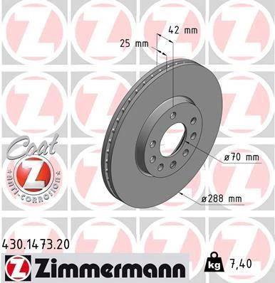 ÖN FREN AYNASI VECTRA B 96 02 SAAB 9-2/9-3 93 03 288x25x7DLxHAVALI 32025723-569357-93182306
