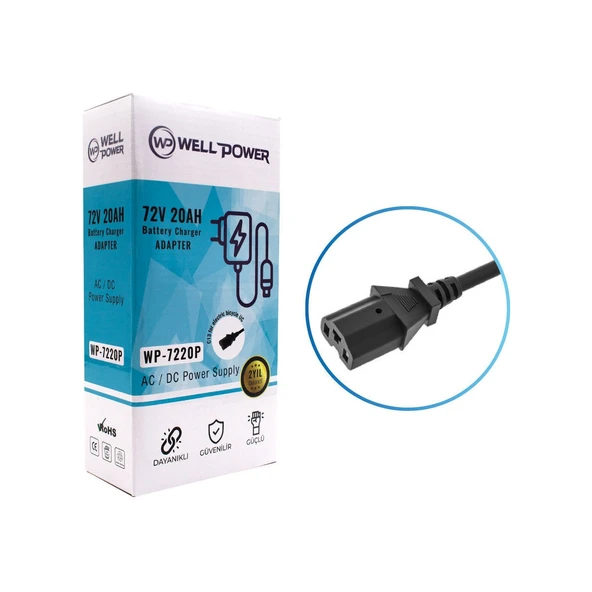 Wellpower WP-7220P 72V 20A Eletrikli Bisiklet Şarj