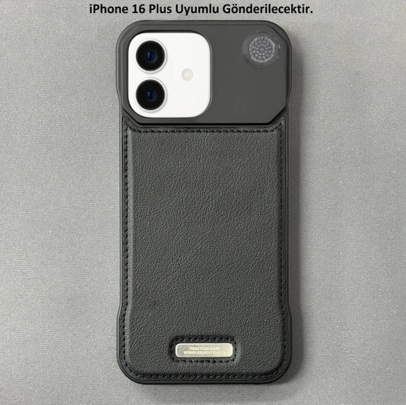 iPhone 16 Plus Parfümlü Koku Hazneli MagSafe Uyumlu Deri Kılıf - Resim 2