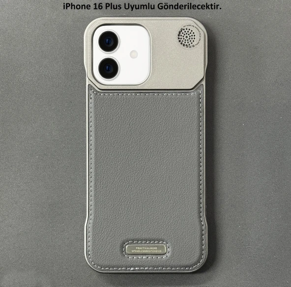 iPhone 16 Plus Parfümlü Koku Hazneli MagSafe Uyumlu Deri Kılıf - Resim 3