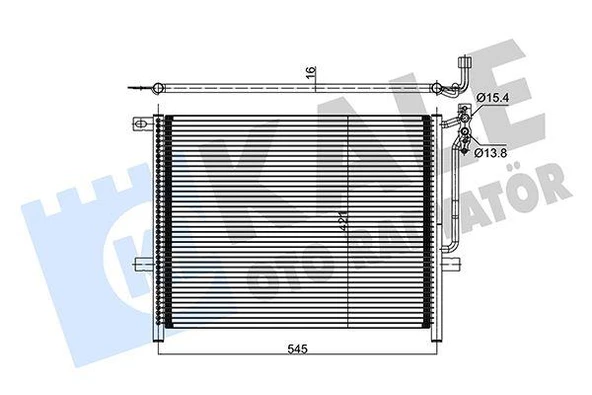 KLIMA RADYATORU BMW E46 M43 M52 M54 N40 N42 N45