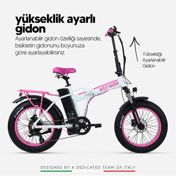 Stradacycles Mr. Fat Hd Katlanabilir Fat Bike 20 Jant Bisiklet - 4
