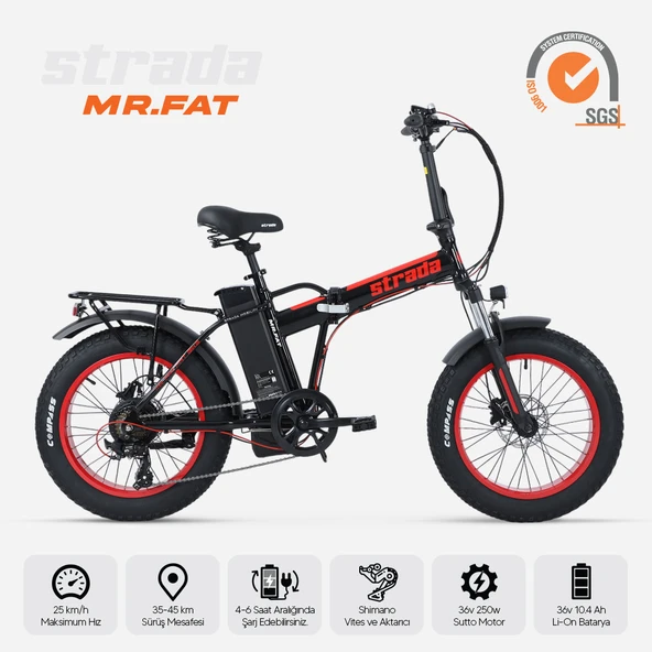 Stradacycles Mr. Fat Hd Katlanabilir Fat Bike 20 Jant Bisiklet - 3