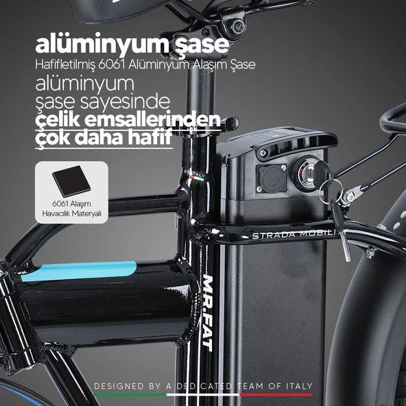 Stradacycles Mr. Fat Hd Katlanabilir Fat Bike 20 Jant Bisiklet - 11