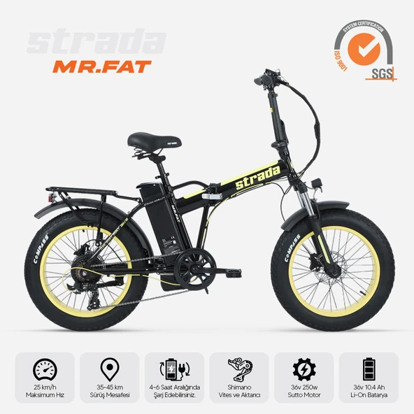 Stradacycles Mr. Fat Hd Katlanabilir Fat Bike 20 Jant Bisiklet - 2