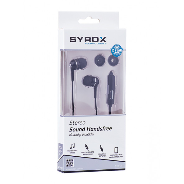 SYROX Stereo Kulaklık Silikonlu