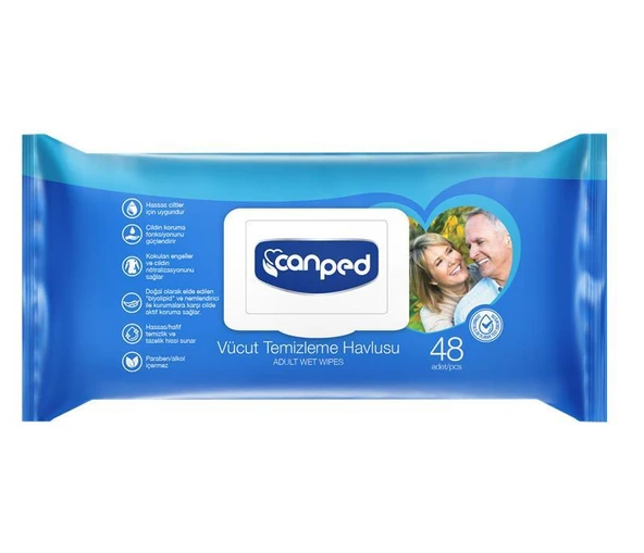 Canped Vücut Temizleme Havlusu 48 Li