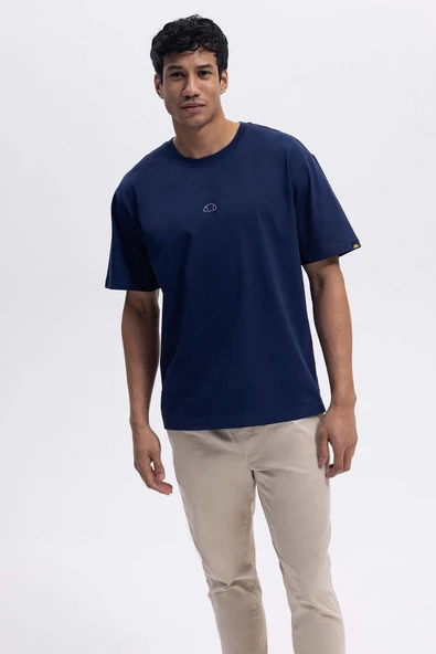 Ellesse Erkek Lacivert Yuvarlak Yaka Tişört EM376 - 6