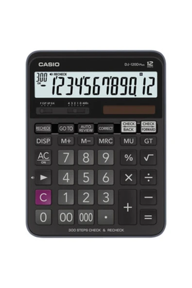 Dj-120d Plus Işlem Kontrollü 12 Hane Masa Üstü Hesap Makinesi